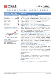 白牌复苏促进公司业绩增长，讯龙系列打开一线品牌市场