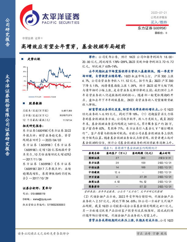 高增效应有望全年贯穿，基金投顾布局超前