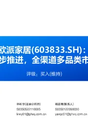 大家居战略稳步推进,全渠道多品类市占率持续提升