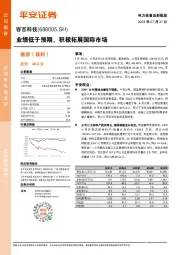 业绩低于预期,积极拓展国际市场