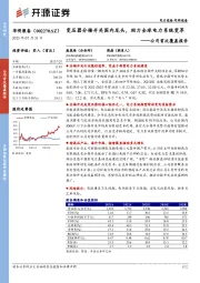 公司首次覆盖报告：变压器分接开关国内龙头，助力全球电力系统变革