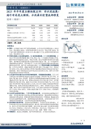 2023年半年度业绩快报点评：非水泥拓展+海外布局亮点频现，水泥盈利有望底部修复