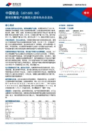 拥有完整铝产业链的大型有色央企龙头