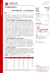 国内市场增长明显，公司业绩大幅改善