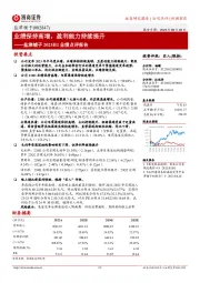 盐津铺子2023H1业绩点评报告:业绩保持高增,盈利能力持续提升