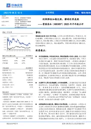 2023年半年报点评:利润弹性如期兑现,静待旺季表现