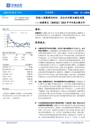 2023年半年度业绩点评:实控人国籍顺利回归,关注水利雷达建设进展