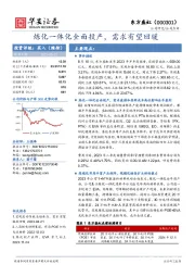 炼化一体化全面投产，需求有望回暖