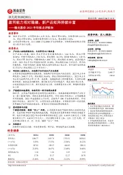 微光股份2023半年报点评报告：盈利能力相对稳健，新产品矩阵持续丰富