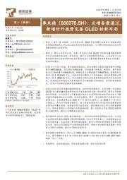 定增备案通过,新增对外投资完善OLED材料布局