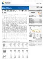 产品高端化持续进行，“一体三翼”布局快速推进