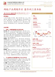 系列点评之二十一:两轮产品周期开启 量价利三重共振