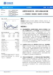 2023H1点评报告：逆势紧扣转型升级，国际化战略收效显著