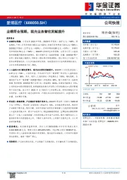 业绩符合预期,视光业务营收贡献提升