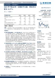 2023年中报点评：业绩扭亏为盈，营收同比增长34.57%