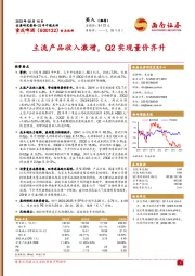 主流产品收入激增，Q2实现量价齐升