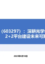 深耕光学领域20余载,2+2平台建设未来可期
