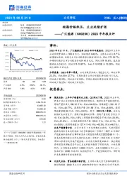 2023半年报点评:短期价格承压,主业延续扩张