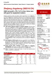 2Q23 net profit +73% YoY in line; Arms race still good for equipment makers