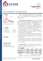 主要产品优势明显,科技创新成效显著