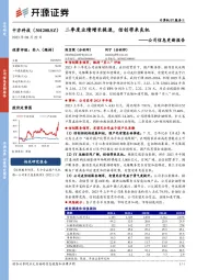 公司信息更新报告:二季度业绩增长提速,信创带来良机