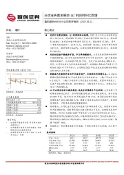 公司简评报告：光伏业务需求强劲 Q2利润同环比高增