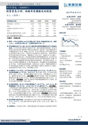 投资青岛力神，战略布局储能电池制造