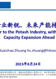 钾肥行业新锐,未来产能持续扩张