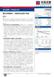 营收利润高增长，多款新品实现客户突破