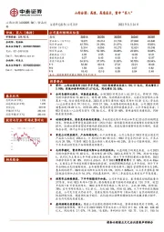 山西汾酒：高速、高质成长，重申“买入”