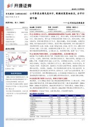 公司信息更新报告：公司季度业绩见底回升，配额政策落地临近，后市行情可期