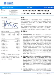 2023年上半年业绩点评:各板块业务表现亮眼,储能温控业绩高增