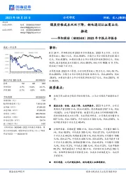 2023年中报点评报告：煤炭价格成本双双下降，钠电通过认证商业化推进