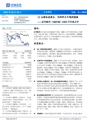 2023半年报点评：Q2业绩快速增长，利润率水平维持稳健