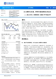 2023年中报点评:Q2业绩环比改善,新项目落地驱动未来成长