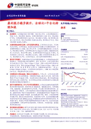盈利能力稳步提升,全球化+平台化持续加速