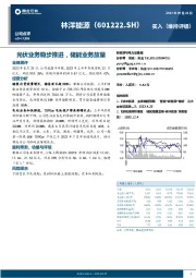 光伏业务稳步推进，储能业务放量