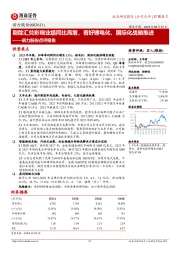 诺力股份点评报告:剔除汇兑影响业绩同比高增,看好锂电化、国际化战略推进