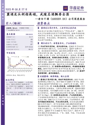 公司深度报告：冀酒龙头剑指高端，武陵名酒飘香全国