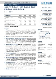 2023年半年报点评:境内成品油销量高增,增储稳油增气降本成果显著