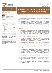 Q2盈利能力持续提升,第三曲线业务增长可期