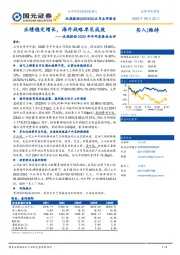 杰瑞股份2023年半年度报告点评：业绩稳定增长，海外战略卓见成效