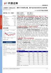 公司半年报点评报告:煤价下行拖累业绩,煤矿成长性及高分红凸显价值