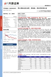 公司半年报点评报告：降本增效成果显著，新能源、新材料转型加速