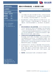 国际化布局持续加强,Q2盈利能力改善