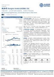 中报点评:公司净利润大幅增长,新项目节奏放缓