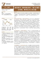 Q2业绩符合预期，静待成长业务放量