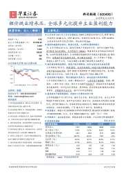 锂价跌业绩承压，全球多元化提升主业盈利能力