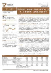 2023中报点评：Q2收入业绩超预期，盈利能力稳步提升