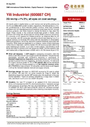 2Q rev/np +1%/3%; all eyes on cost savings